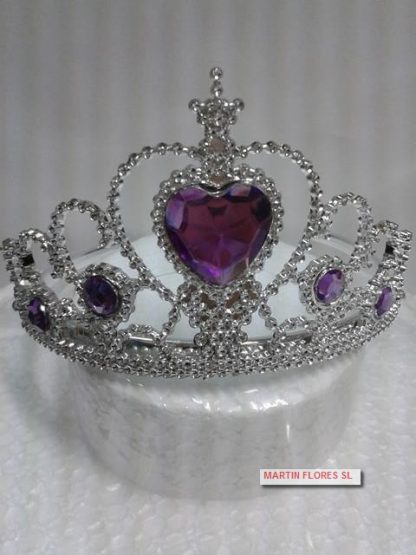 Corona Princesa corazón lila