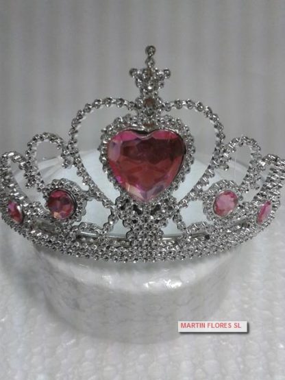 Corona Princesa corazón rosa