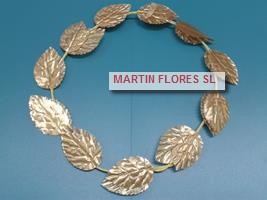 Corona hojas Romana/o dorada