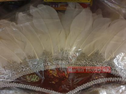 Tocado gorro plumas salsa - Imagen 3