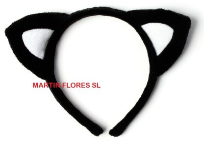 Diadema gato negro-blanco