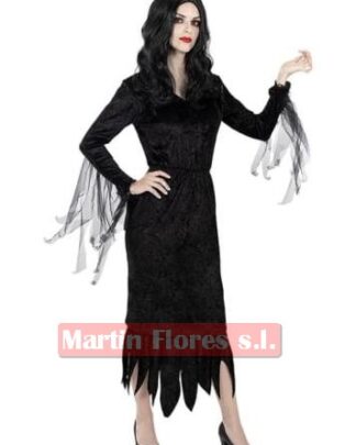 Disfraz morticia mujer
