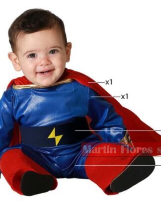 Disfraz bebé héroe azul