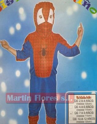 Disfraz spider araña infantil