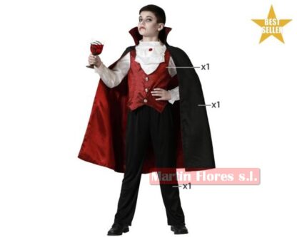 Disfraz vampiro rojo Bl