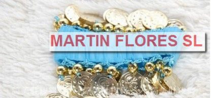 Pulsera árabe monedas celeste
