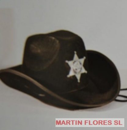 Sombrero sheriff negro