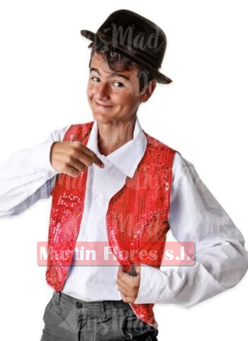 Chaleco lentejuelas infantil colores