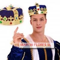 Corona rey azul lujo