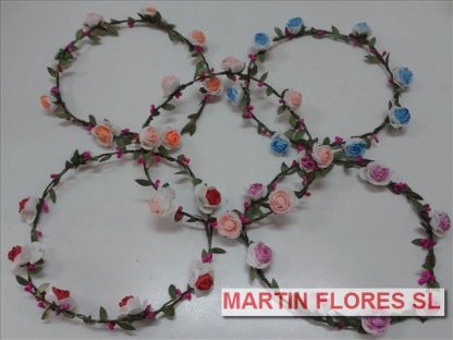 Diadema flores purpurina