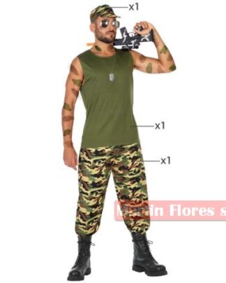 Disfraz militar guerra hombre