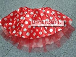 Falda roja lunares Disfraces niños baratos sevilla