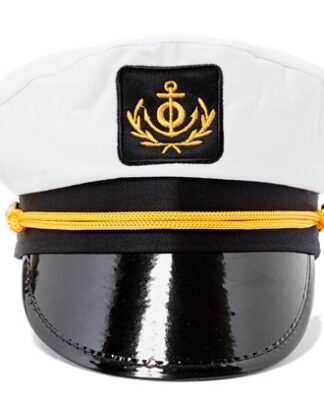 Gorra capitán barco hojas