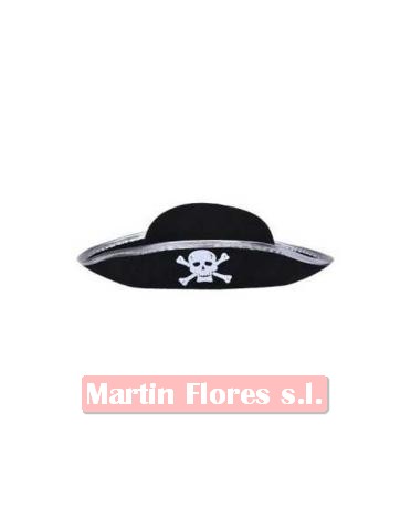 Gorro pirata Infantil plata
