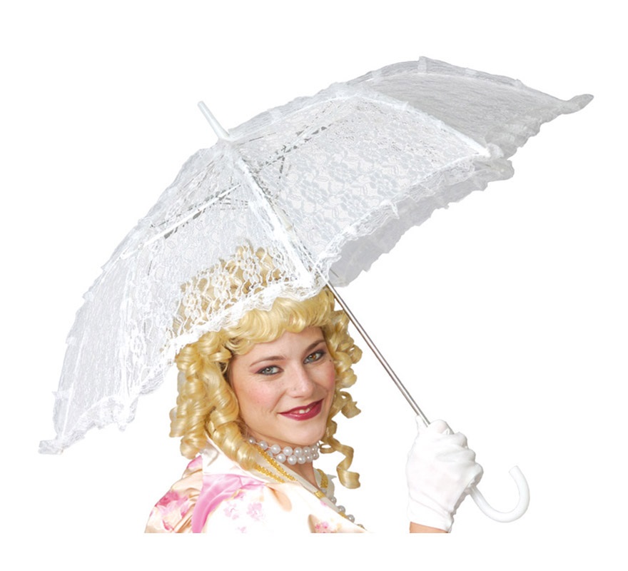 Paraguas o sombrilla encaje Mary en #sevilla para #carnaval