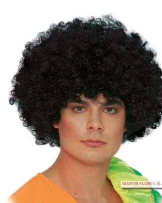 Peluca afro negra normal