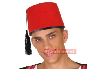 Gorro turco árabe rojo