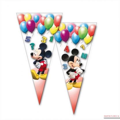 Bolsa cono Mickey globos
