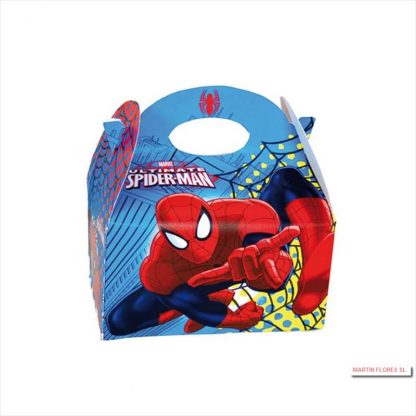 Caja carton Spiderman