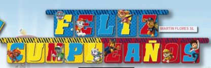 Guirnalda feliz cumple Patrulla