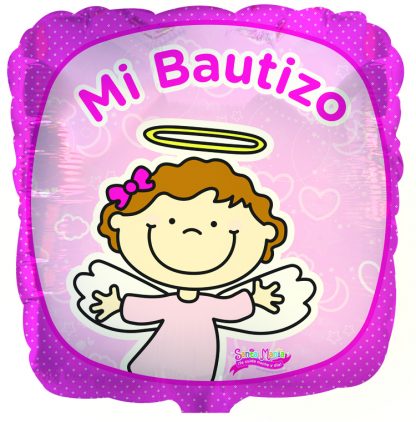 Globos bautizo niña