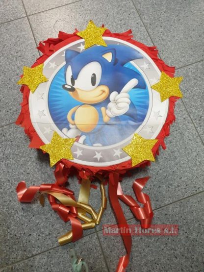 Piñata 3d redonda Sonic