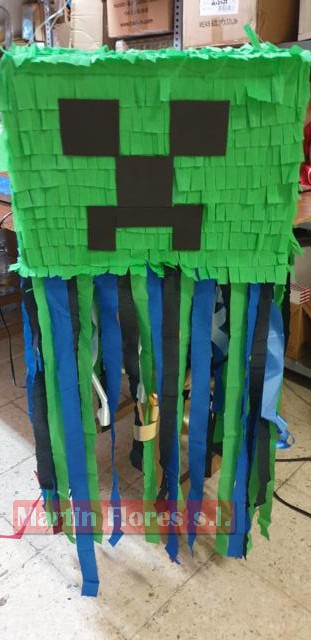 Piñata 3d videojuego Minecraft