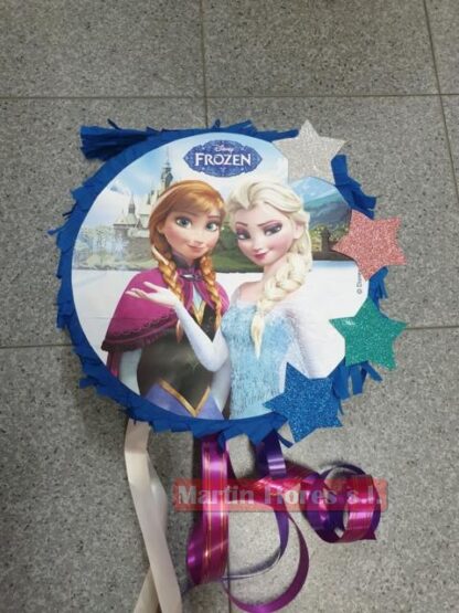 Piñata 3d princesa Frozen redonda - Imagen 4