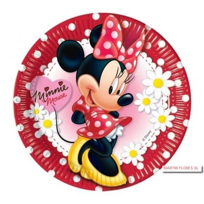 Platos Minnie roja