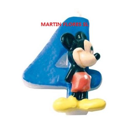 Vela Mickey 4 años