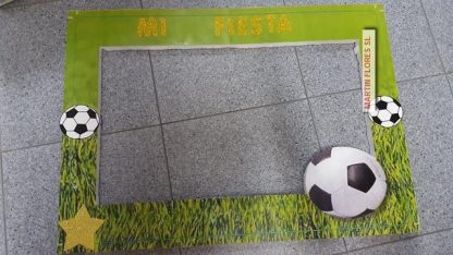 Cartel para photocall fútbol equipos