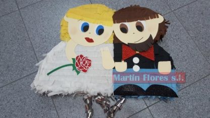 Piñata novios Boda 3d artesanal
