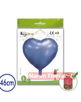 Globo foil Corazón azul