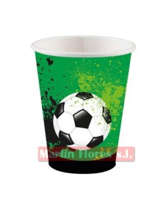 Vasos balón fútbol 8u