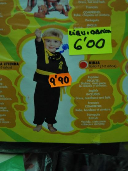 Disfraz ninja infantil