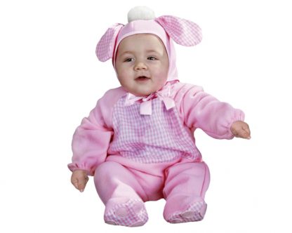 Perrito bebe rosa