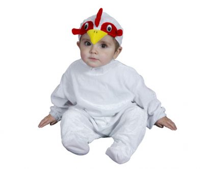 Gallo blanco bebé