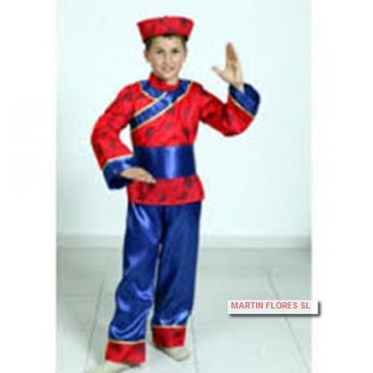 Disfraz chino rojo/ azul