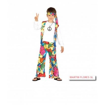 Disfraz hippie flores