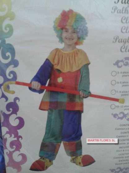 Disfraz payaso/a baston