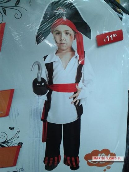 Disfraz pirata niño gorro grande