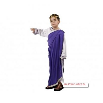 Disfraz romano morado niño