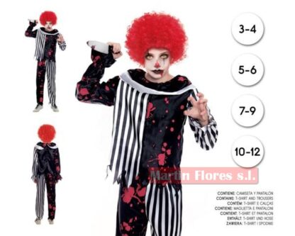 Disfraz bloody clown