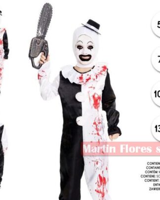 Disfraz payaso bicolor
