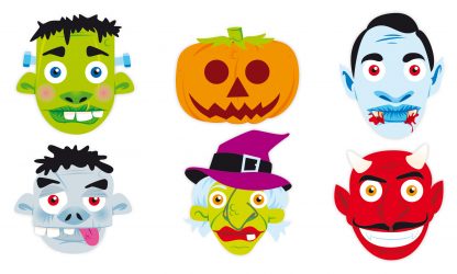 Caretas halloween 24u