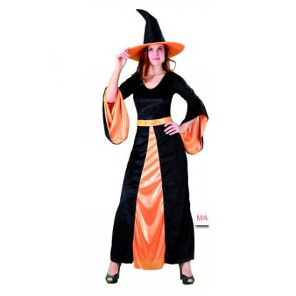 Disfraz bruja naranja