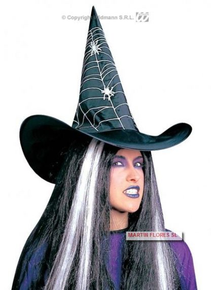 Gorro bruja dibujo telarañas