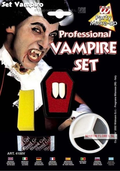 Set de colmillos y maquillaje