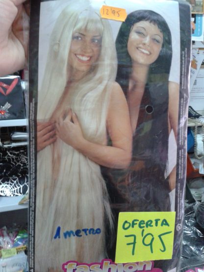 Peluca extra larga negra