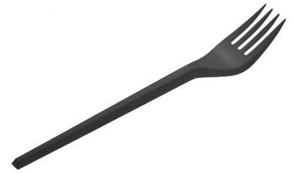 Tenedor negro